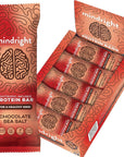 MINDRIGHT Superfood Vegan Protein Bars | Gluten Free Non-Gmo Low Sugar | All Natural Brain Food Healthy Snack To Help Enhance Mood, Energy & Focus (Dark Chocolate Sea Salt,12 Pack)