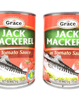 Grace Jack Mackerel in Tomato Sauce 2 Pack Total of 850g