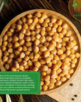 Jiva Organic Raw Chickpeas Whole Garbanzo Beans 4 LB Large Bag  Gluten Free Non GMO Vegan