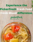 Pickerfresh Fire Roasted Eggplant with Red Peppers  Medium Hot Spread for Sandwiches Hamburgers  Crackers  Simple Ingredients  NonGMO No Artificial Color  Preservatives  16 oz 3 Pack