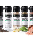 PepperMate Gourmet Variety Pack Grinders Gift Set - Elevate Your Culinary Creations - Quality Seasonings in Glass