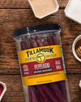 Tillamook Country Smoker Real Hardwood Smoked Sausages Pepperoni 152 Ounce Tall Jar 20 Count