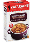 Zatarains Bourbon Chicken Rice 8 oz Pack of 12