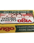 Vigo 4 oz Jumbo Squid in Oil 1 can Calamar Colosal