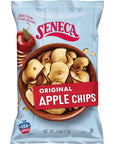 Seneca Original Apple Chips  Made from Fresh 100 Red Delicious Apples  Yakima Valley Orchards  Seasonally Picked  Crisped Apple Perfection  FoilLined Freshness Bag  25 ounce Pack of 12