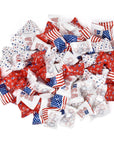 USA American Flag Butter Mint Candies Bags 100 Count Individually Wrapped Red White  Blue Mint Candy 13 Ounce Bags Fourth of July Goodies Treat Candy Patriotic Party Favor Supplies Decorations