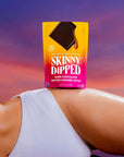 SkinnyDipped Dark Chocolate Salted Caramel Bites 2g Sugar per Piece Keto Friendly No Palm Oil Gluten Free 4 Pack