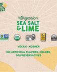 Late July Snacks Thin and Crispy Organic Tortilla Chips with Sea Salt and Lime, 10.1 oz Bag