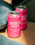 Brooklyn Best Low Sugar Pink Lemonade  12 oz Cans 12Pack  70 Calories  Organic Cane Sugar Lemon  Grape Juice  No Artificial Sweeteners or Ingredients  Refreshing  Not Too Sweet Beverage