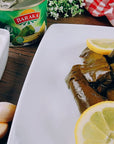 Baraka Dolmas Stuffed Grape Leaves Canned  Ready to Eat Turkish Grape Leaves Stuffed with Rice  Herbs  Vegan Vegetarian No Meat Middle Eastern Snack Food Imported from Turkey 14 oz Can