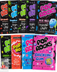 Pop Rocks Candy Variety Pack - All 9 Flavors - Nostalgic 90s Candy for Parties - Old School Popping Candy - All 9 Pop Rock Candy Flavors - Bundle with WhataBundle! Pocket Bag (9 Pack)