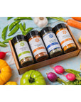 Savory Spice Veggie Lovers Spice Set - 4-Jar Gift Set of Vegan Seasonings & Vegetable Spices for Cooking or Grilling | Vegetarian Herbs & Spices for Vegetables