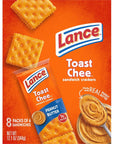 Lance Sandwich Crackers ToastChee Peanut Butter 8 Ct Box