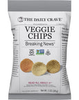 The Daily Crave Veggie Chips 1 Oz Pack Of 24 Veggie Crisps Kosher Crunchy Vegan