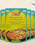 Kitchens Of India Ready To Eat Navratan Korma Mixed Vegetable Curry  Cottage Cheese 10Ounce Boxes Pack of 6