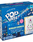 PopTarts Toaster Pastries Breakfast Foods Baked in the USA Frosted Sugar Cookie 203 oz Box 12 Toaster Pastries