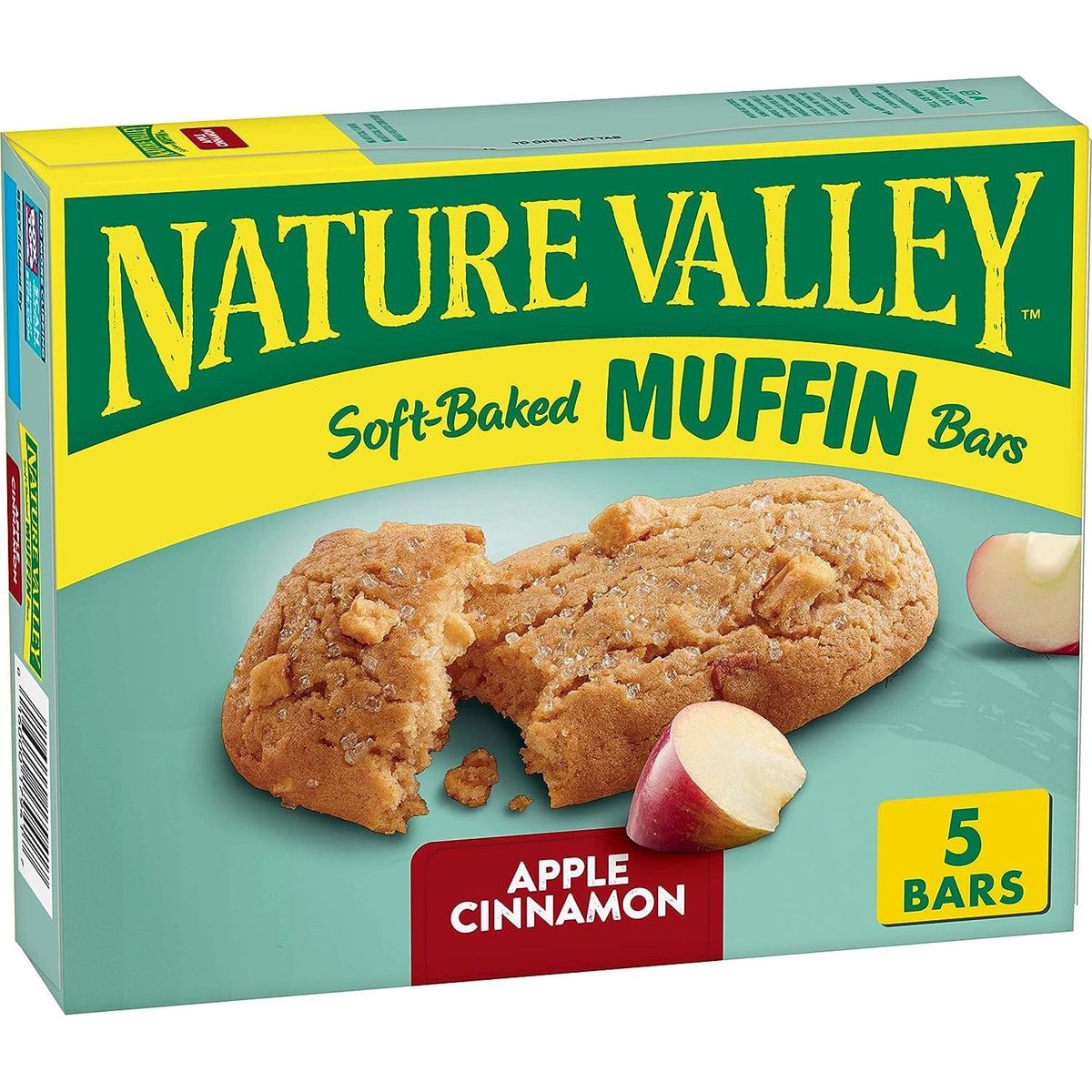 Nature Valley Soft-Baked Muffin Bars, Apple Cinnamon, Snack Bars, 5 Bars, 6.2 OZ