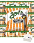 Zapp's Potato Chips, Hotter N Hot Jalapeno, 1oz Bags, (Pack of 10) with Bay Area Marketplace Napkins