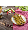 Jalabeaños  Pickled Green Beans with Jalapeño and Garlic  Spicy Dill Pickle Beans for Cocktails Snacking  nonGMO Kosher GlutenFree 16oz 3pack