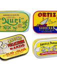 Seafood Aficionado Sardine Selections  4 Pack Variety  Nuri Ortiz Pollastrini and Angelo Parodi Sardines Imported From Portugal Spain and Italy