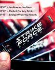 Strike Force Energy Drink Mix  Grape Flavor  Natural Tasting Caffeine Drink  Turn Any Drink into a Healthy Energy Drink  Zero Calories Keto Friendly Sugar Free Pre Workout 10 Liquid Packs