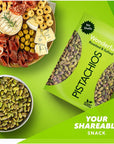 Wonderful Pistachios, No Shells, Roasted & Salted Nuts, 24 Ounce Resealable Bag, Good Source of Protein, Gluten Free, On the Go Snack