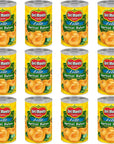 DEL MONTE Lite Apricot Halves in Extra Light Syrup Canned Fruit 15 oz can12 Pack