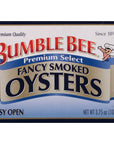 Bumble Bee Fancy Smoked Oysters 375 Ounce Pack of 1