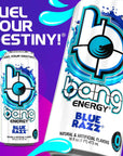 Bang Energy Blue Razz SugarFree Energy Drink 16Ounce Pack of 12