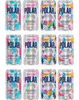 Polar Seltzer Water Jr Variety 75 floz Cans  Pack of 12