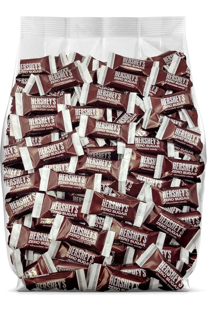 Hershey Sugar Free Milk Chocolate Miniature Bars - 50 Pieces