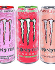 Monster Zero Sugar Energy Assortment of Juice Rehab  Ultra Energy Drinks  16 Fl Oz 6 Pack comes in a BETRULIGHT Branded Box 16 Fl Oz Ultra Energy