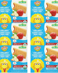 Earth's Best Organic Kids Snacks, Sesame Street Toddler Snacks, Organic Sunny Days Snack Bars for Toddlers 2 Years and Older, Apple with Other Natural Flavors, 7 Bars per Box (Pack of 6)