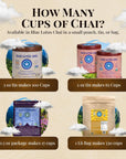 Blue Lotus Chai  Traditional Masala Chai  Makes 265 Cups  Just Add Hot Water No Steeping No Gluten  8 Ounce Masala Spiced Chai Powder with Organic Spices  Authentic Indian Tea