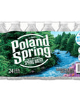 Poland Spring Brand 100 Natural Spring Water 169 oz Plastic Bottles Pack of 24