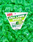 Key Lime Discs Hard Candy Individually Wrapped 1 Pound Bag  Approx 90 Count