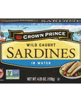 Crown Prince Sardines in Water 425Ounce Cans Pack of 12