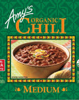 Amy's Organic Chili, Vegan Medium Chili, Gluten Free, Made With Red Beans and Tofu, 14.7 Oz (12 Pack)