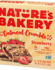 Natures Bakery Strawberry Oatmeal Crumble Bars 6 Count Vegan Non GMO 846 Ounces Pack Of 6