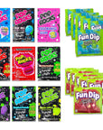 Fun Dip and Pop Rocks Candy Bulk Variety 21 Pack Includes 9 Flavors of PopRocks Candy Bulk Set and 12 Packs of Fun Dip Candy by Snackivore