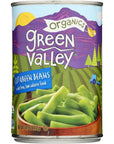 GREEN VALLEY Organic Cut Green Beans 145 OZ