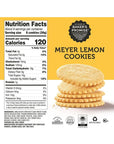 Dewey's Bakery Meyer Lemon Cookie Thins | No Artificial Flavors, Synthetic Colors or Preservatives | Baked in Small Batches | 9oz (Pack of 1)