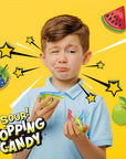 Warheads Sour Popping Candy Assorted Fruit Flavors 40 Count Bag  Party Favors  Goody Bags Fillers