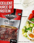 Jack Links Beef Jerky Zero Sugar Paleo Friendly Snack with No Artificial Sweeteners 13g of Protein and 70 Calories Per Serving No Sugar Everyday Snack 73 oz Pack of 2