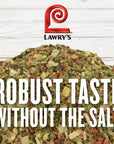 Lawry's Salt Free 17 Seasoning, 20 oz - One 20 Ounce Container of 17 Seasoning Spice Blend Including Toasted Sesame Seeds, Turmeric, Basil and Red Bell Pepper for Seafood Poultry and Beef