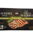 Grilled Catch Mackerel Steak Fillet in Olive Oil 67 OZ 4 Pack