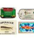 Premium Sardines Variety Pack  Includes Sardines from Les Mouettes Darvor Conservas de Cambados Jose Gourmet and Espinaler 4 items