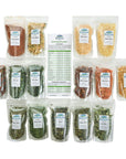 Harmony House Dehydrated Vegetable Sampler  15 Count Variety Pack Resealable Zip Pouches For Cooking Camping Emergency Supply and More