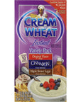 Cream of Wheat Instant Hot Cereal Three Flavor Variety Pack 10 Packets Pack of 12