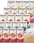 Honest Kids Organic Juice Drink Assorted Variety Pack 6 Fl Oz 20 Count with Drinking Straws